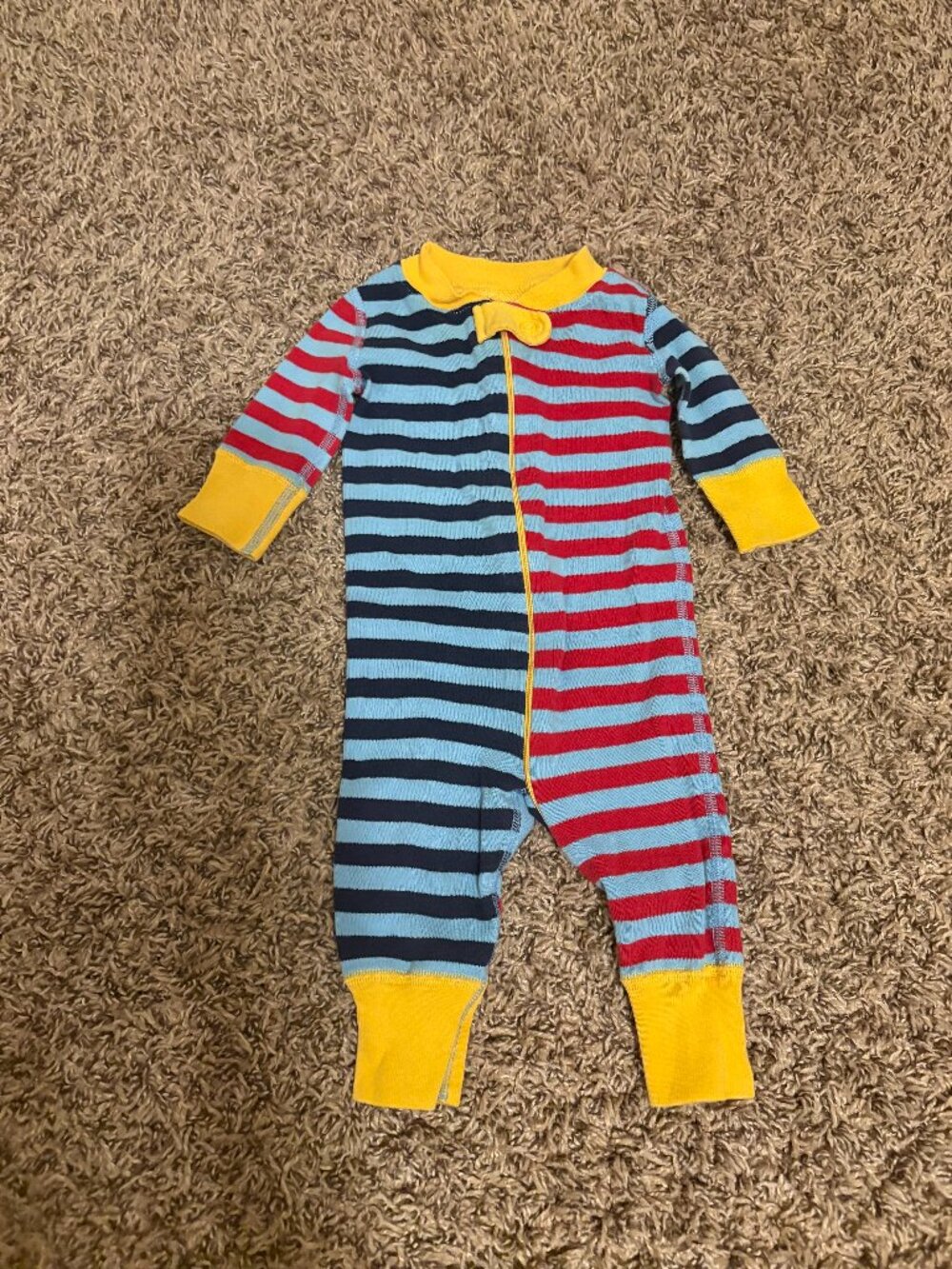 Hanna Andersson Sleeper Style Pajamas 50 CM 0-6 Months Mix It UpStripe Organic